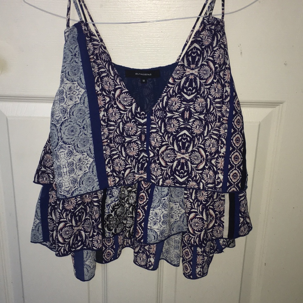 Beautiful Flowy Ruffled Tank Top